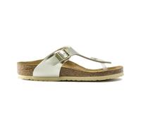 Birkenstock Gizeh Kids Electric metallic Gold, Birko Flor Flip Flops, 34 EU