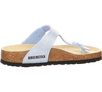 BIRKENSTOCK Gizeh MF Damen,Frauen,Zehentrenner,Synthetik,Krokodilleder-Optik,Sandalen,strapazierfähig,hautfreundlich,Dusty Blue,41 EU