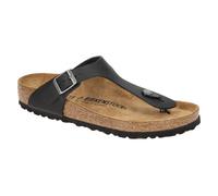 Birkenstock - Gizeh FL - Sandalen, Gr. 36 EU 36 - Normal, schwarz/braun (Black)