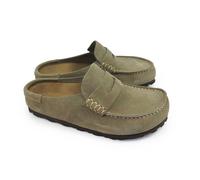 Birkenstock Naples Wrapped Suede Leather (Narrow Fit) Braun 42