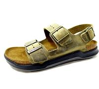 Birkenstock Milano CT Oiled Leather faded khaki - Größe 42