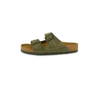 Birkenstock Herren Pantolette aus Veloursleder ARIZONA , oliv, Gr. 41EU