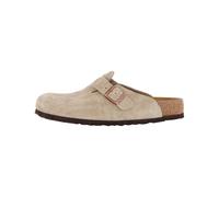 Birkenstock Herren Pantoletten BOSTON SFB VL TAUPE, offwhite, Gr. 41EU
