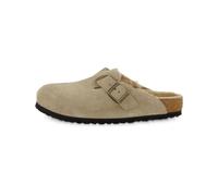 Birkenstock Herren Pantoletten BOSTON SHEARLING, taupe, Gr. 42EU