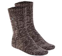 BIRKENSTOCK Herren Socken, 2er Pack - Strumpf, Cotton Twist, Baumwoll-Moulinégarn Braun / 45-47 45-47 Braun