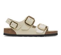 Birkenstock High Shine Ecru Damen 38 Birkenstock Milano Big Buckle