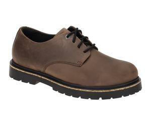 Birkenstock HIGHWOOD LACE LOW 1028093 dunkel-braun - bequeme Halbschuhe für Herren - Größe 45