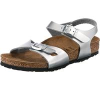 Birkenstock Jungen Mädchen Rio Sandale, Silber Electric Metallic Silver, 29 EU Schmal