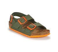 Birkenstock Jungen Milano Sandalen mit Riemchen hinten, Desert Soil Moss Green Orange, 26 EU Étroit