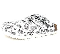 Birkenstock Clog Kay Superlauf, Birko-Flor, Paisley Black/White, schmal, Gr. 37