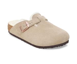 Birkenstock - Kid's Boston Leve Shearling - Hausschuhe, Gr. 32 EU 32 - Narrow, beige (Taupe)