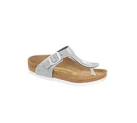 Birkenstock Kids Gizeh 847693, Mädchen Zehentrenner, Weiß (Magic Galaxy Silver), 32 EU (13.5 UK)