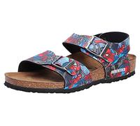 BIRKENSTOCK Kids New York 1004375, Jungen Knöchelriemchen, Mehrfarbig (Spiderman Action Blue), 32 EU (13.5 UK)