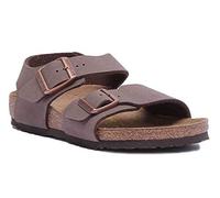 Birkenstock Kids New York 87781, Unisex-Kinder Knöchelriemchen, Braun (Mocca), 37 EU (4.5 UK)