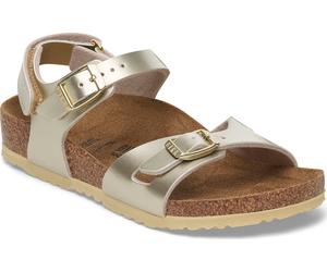 Birkenstock Kids' Rio As Kids BF Electric Metallic Gold 28