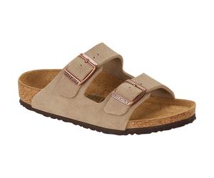 Birkenstock Kinder Arizona Suede Leather Sandale (Größe 31, beige)