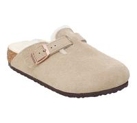 Birkenstock Kinder Boston Shearling Suede Sandale (Größe 37, beige)