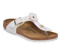 Birkenstock Kinder Gizeh Flower BF Sandale (Größe 32, weiss)