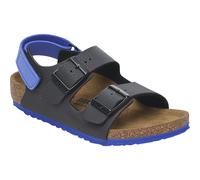BIRKENSTOCK Milano AS Kids Sandale,Schmale Weite,Birko-Flor,Black/Blue, 30884 - Größe 26