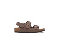BIRKENSTOCK Flache Sandalen Milano AS Kids BFBC Mocca in Beige 35