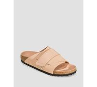 Birkenstock Kyoto Nubuck Leather Narrow Pantoletten Für Damen In Beige 1026560-nude Beige 37