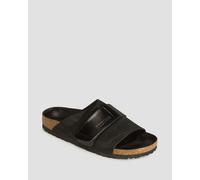 Birkenstock Kyoto Nubuck Leather Narrow Pantoletten Für Damen In Schwarz 1026516-black Schwarz 36