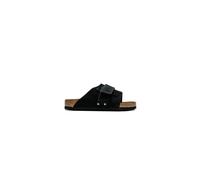 Birkenstock Kyoto Nubuck Leather/Suede men Sandals & Slides black in Größe:44