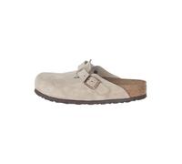 Birkenstock Leder-Clogs "Boston" in Beige - Größe 37 | Damen Pantoletten