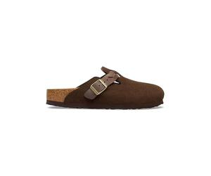 Birkenstock Leder-Clogs "Boston" in Braun - Größe 36 | Damen Pantoletten