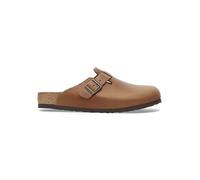 Birkenstock Leder-Clogs "Boston" in Hellbraun - Größe 46 | Damen Pantoletten