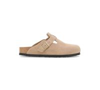 Birkenstock Leder-Clogs "Boston Leve" in Beige - Größe 39 | Damen Pantoletten