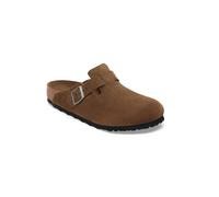 Birkenstock Leder-Clogs "Boston SFB" in Hellbraun - Größe 45 | Damen Pantoletten