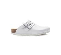 Birkenstock Leder-Clogs "Kay" in Weiß - Größe 39 | Damen Pantoletten