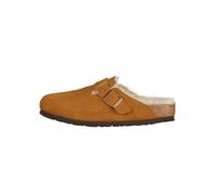 Birkenstock Nerzbraune Boston Wildleder Shearling Clogs