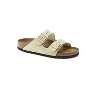 Birkenstock Leder-Pantoletten "Arizona" in Beige - Größe 40 | Damen Pantoletten