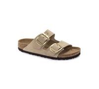 Birkenstock Leder-Pantoletten "Arizona" in Beige - Weite N - Größe 39 | Damen Pantoletten