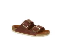 Birkenstock Leder-Pantoletten "Arizona" in Braun - Größe 37 | Damen Pantoletten