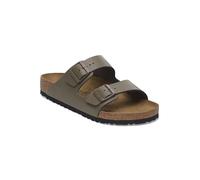 Birkenstock Leder-Pantoletten "Arizona" in Braun - Größe 40 | Damen Pantoletten