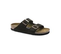 Birkenstock Leder-Pantoletten "Arizona" in Braun - Größe 40 | Herren Hausschuhe