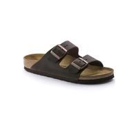 Birkenstock Leder-Pantoletten "Arizona" in Braun - Weite N - Größe 44 | Damen Pantoletten