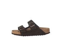 Birkenstock Leder-Pantoletten "Arizona" in Dunkelbraun - Größe 44 | Damen Pantoletten