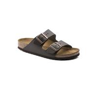 Birkenstock Leder-Pantoletten "Arizona" in Dunkelbraun - Weite N - Größe 44 | Herren Hausschuhe