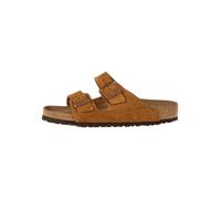 Birkenstock Leder-Pantoletten "Arizona" in Hellbraun - Größe 36 | Herren Hausschuhe