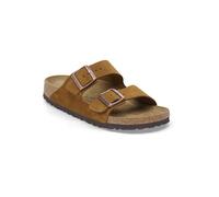 Birkenstock Leder-Pantoletten "Arizona" in Hellbraun - Größe 41 | Damen Pantoletten