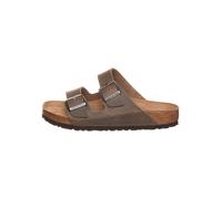 Birkenstock Leder-Pantoletten "Arizona" in Khaki - Größe 46 | Damen Pantoletten