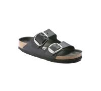 Birkenstock Leder-Pantoletten "Arizona" in Schwarz - Größe 37 | Damen Sandalen
