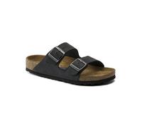 Birkenstock Leder-Pantoletten "Arizona" in Schwarz - Weite N - Größe 40 | Herren Hausschuhe