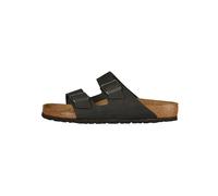 Birkenstock Classic Arizona Leder 552111, Pantoletten, Schwarz (Schwarz 49), 41 EU (7.5 UK)