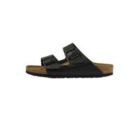 Birkenstock Leder-Pantoletten "Arizona" in Schwarz - Weite S - Größe 37 | Herren Hausschuhe