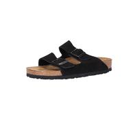 Birkenstock Leder-Pantoletten "Arizona" in Schwarz - Weite S - Größe 40 | Damen Pantoletten